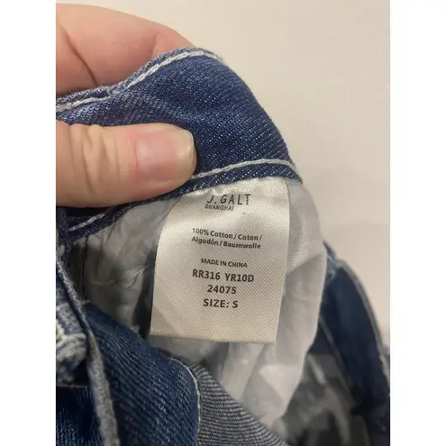 J.GALT Shanghai Jeans Womens Small Blue Wide Leg Denim Culottes High Rise Size undefined