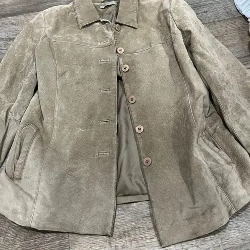 Kate Hill medium leather Elegant Tan Women's Jacket