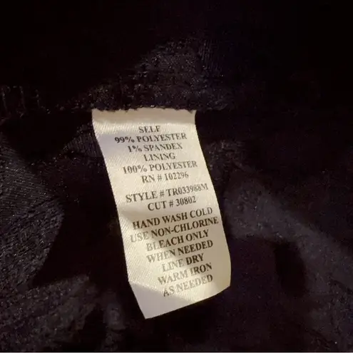 Connected Apparel Navy Embroidery Print Short Dress Preowned Size 6