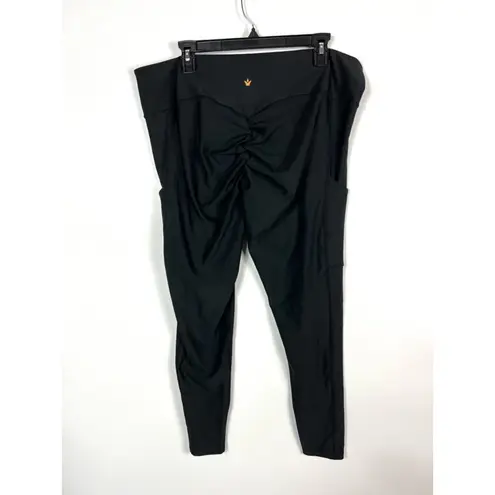 Obsession black leggings with‎ side pockets Size 3X