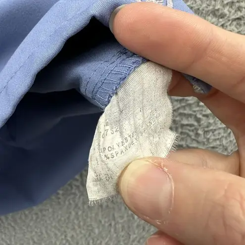 Urbane Performance Scrub Top 4 Pocket Blue Women's Small Blue