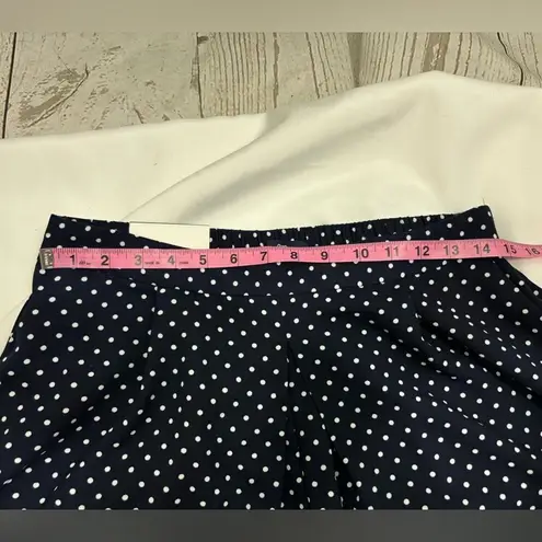 Gap NWT Pleated Navy Polka Dot Flowy Skirt Shorts