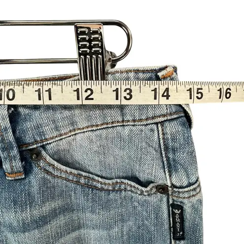 Vintage Armani Jeans Cutoff Denim Shorts Womens 26 Blue Low Rise Grunge Classic Size 6