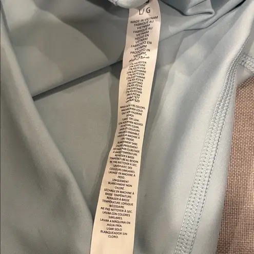 Alo Yoga  7/8 High Waisted Airbrush Leggings Tights Pants Womens Large Light Blue