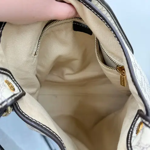 CELINE Vintage Macadam Crossbody Bag Brown Monogram Coated Canvas Shoulder