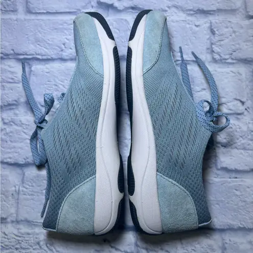 Dansko Lace Up Sneaker Womens Size 37 Hayes Blue Suede Trim 451539 Comfortable