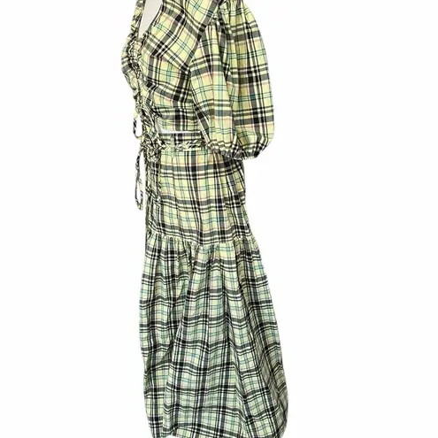 Derek Lam 10 Crosby Milly Belted Plaid Skirt size 8