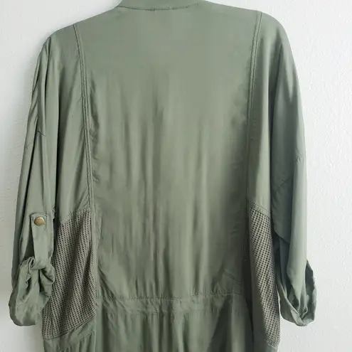 XCVI Mind Set By Zipper Blouse With Pockets