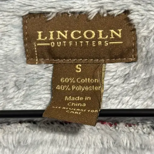 Lincoln Outfitters Sherpa Lined Shacket S Red Buffalo Plaid Flannel Cabincore