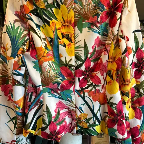 Boston Proper Woman’s Tropical Floral Long Sleeve Blazer Sz 8