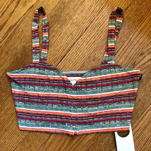 Privacy Please NWT striped crop top