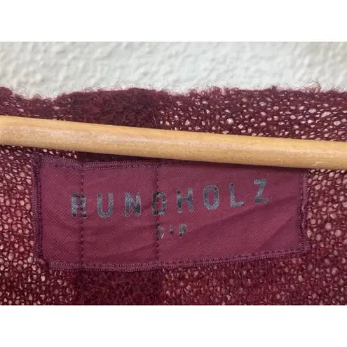 Rundholz Dip Wool Cashmere Dress M Burgundy Asymmetric Lagenlook Avant Garde Red Size M