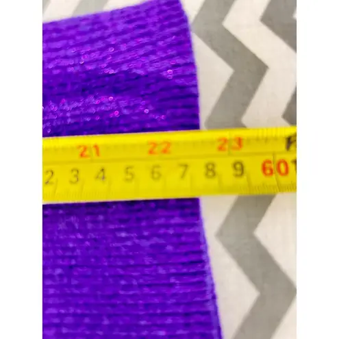 Investments Purple Sequin Knit Tank Top – Size Small