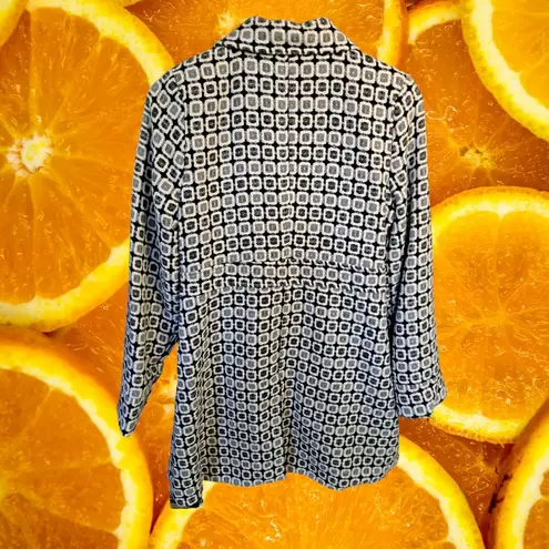 Taxi Collared Button Up Wool Blend Fitted Coat Size Large Black