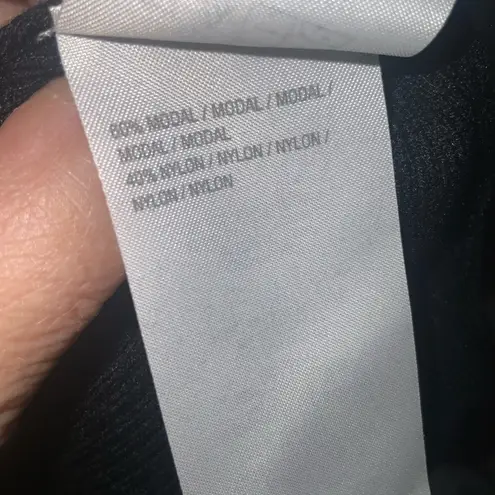 G.I.L.I. Black Ribbed Scoop Neck Long Wide Cuff Gold Stud Sleeves Sweater 1X