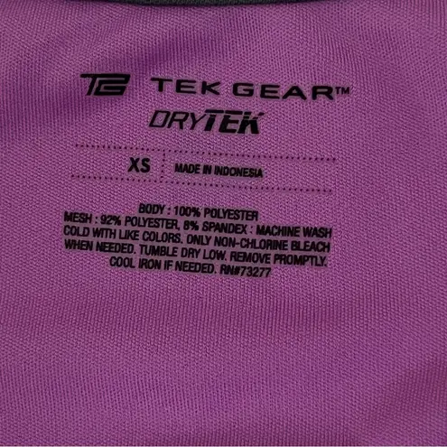 Tek Gear  DryTek Sports Athletic Workout  V-Neck Short Sleeve With Pocket  Sz XS