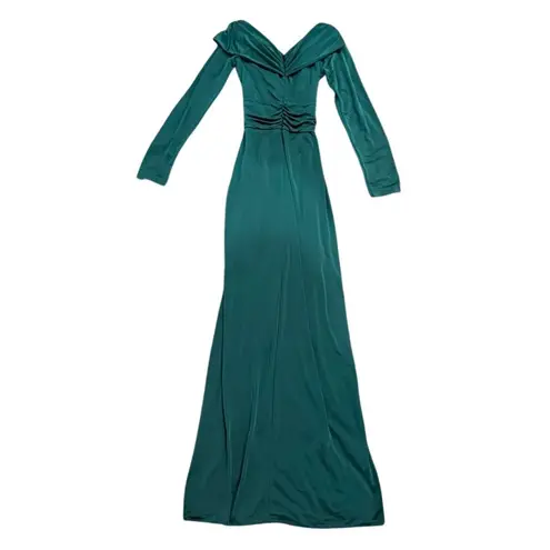 Zac Posen Off Shoulder Wrapped Around Gown in Green, Size US 6
