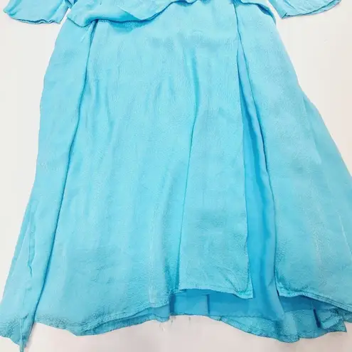 Camila Coelho Millie Maxi Dress in Bright Blue XS