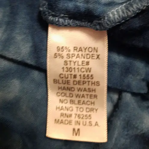 Tryst by Matthew Tie Dyed Tunic Top Size Medium