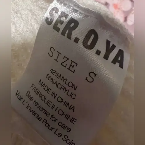 SER.O.YA $245 Dress Iris White Ribbed Knit Maxi Tank Slit Racerback Bodycon