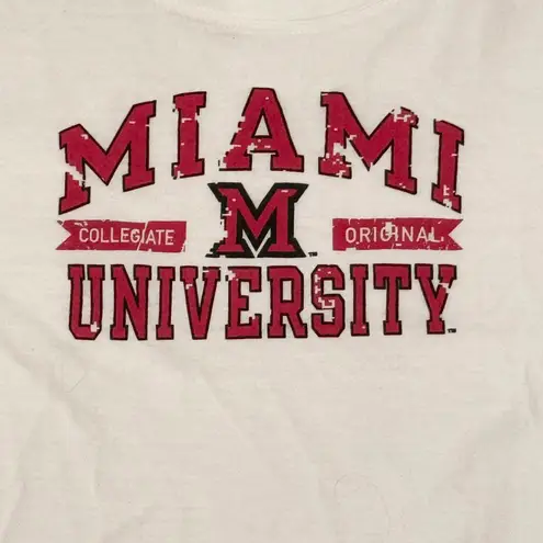 Russell Athletic Miami Of Ohio Crop Top White Red S