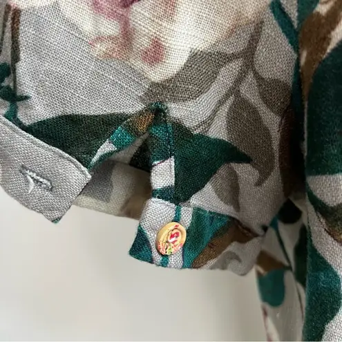 Puo Duo Duo Bold Floral Textured Mini Dress Small