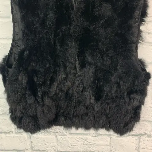 Genuine New Zealand Opossom Fur & Leather Vest S