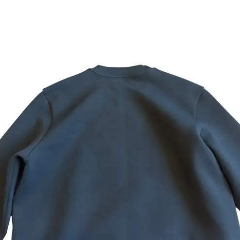 COS Relaxed Fit Pullover Sweater Sweat Shirt Color Block Blue Black Size Small - Image 8