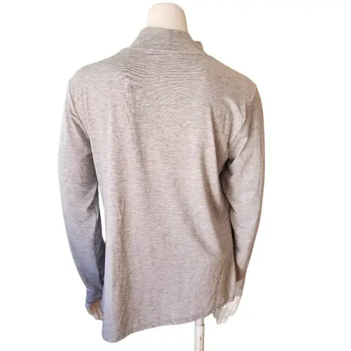 Nine West  Gray Mock Neck Long Sleeve Top (L)