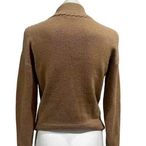 Theory  Wool Turtleneck Sweater Brown Pullover Petites Size P Fall Winter thumbnail 7
