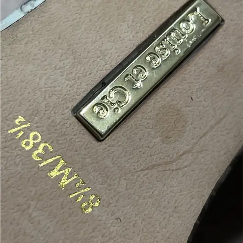 Louise et Cie Snakeskin Heels in Black and Cream