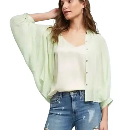 Maeve Anthropologie bryanna dolman
Oversize blouse Top Light Green Blouse boho
