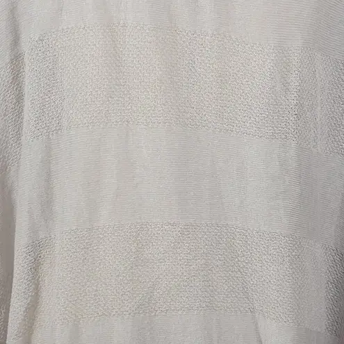 Artisan NY Womens Organic Linen Poncho One Size Gray Lightweight Shrug Cardigan