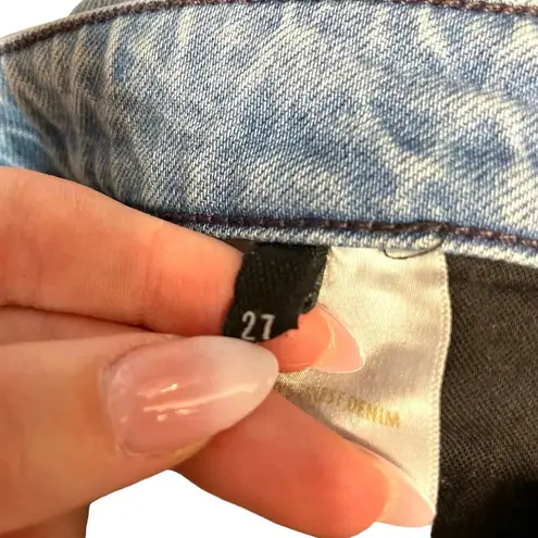 3x1 W3 Higher Ground Jeans Slim Crop Medium Denim Holden Wash Blue Size 27 - Image 9