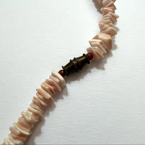Puka Shell Necklace White Light Pink Surfer VSCO Hawaiian Seashell Beaded