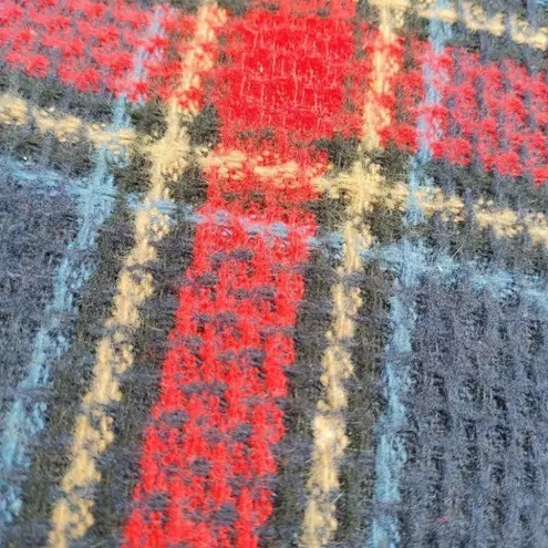 Plaid Stripe Wool Polyester Striped Red Blue Purse Straps Shoulder Cross Body