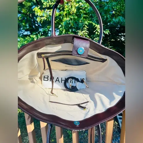 Brahmin Mira Espresso Layton Shoulder Bag NWT