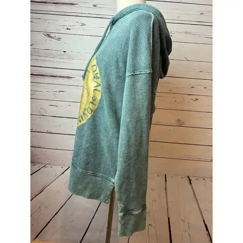 Natural Reflections Hoodie Sweatshirt Medium Nurse Life Thermal Waffle knit NWT