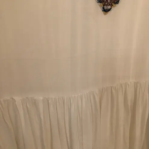 PPLA Beaded embroidered Boho Tunic/dress bell sleeves M