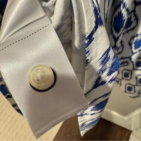 Untuckit Stretch Cotton Renata Shirt Blue & White Mini Dress | M Size 10