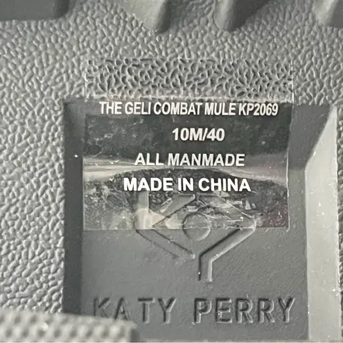 Katy Perry The Geli Lug Sole Combat Mules, Size 10