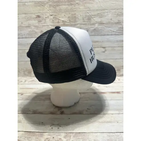 "Put It On My Husband's Tab" Trucker Hat Funny Novelty Snap Back Adjustable Black - Image 2