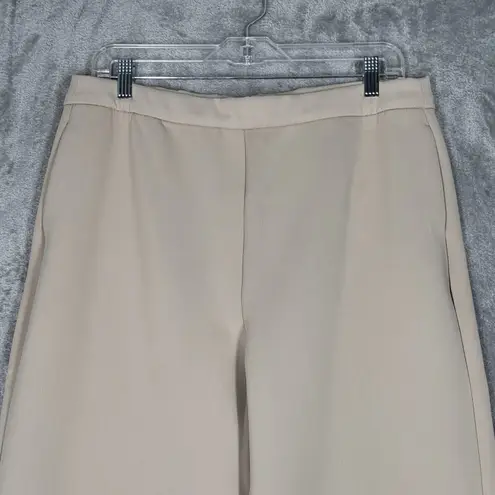 Alieva Pants Womens 2XL Tan Scuba Material Office Career Neutral Minimalist Size 2X