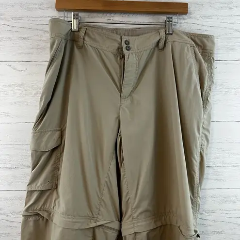 Columbia  Tan Zip Away Convertible Hiking Pants Size 16