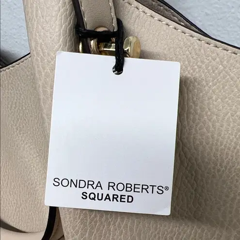 Sondra Roberts Squared | Stone Vegan Leather Tote Satchel Shoulder Bag - Image 2