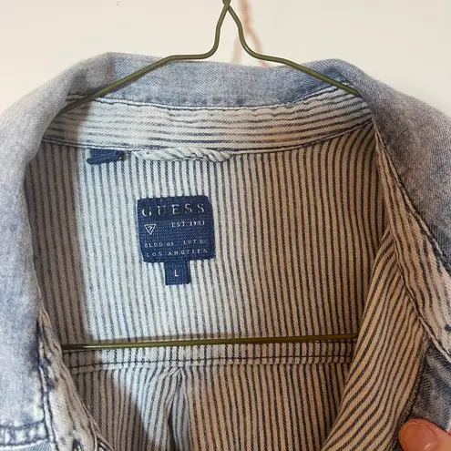 Guess  denim-like button up top