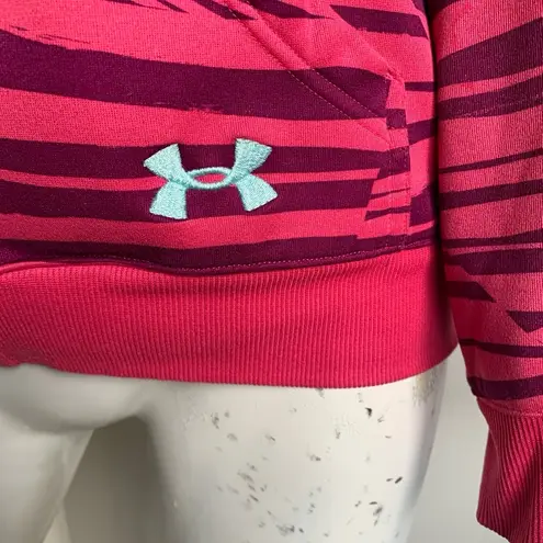 Under Armour  semi-fitted medium pink full zip hoodie sweatshirt