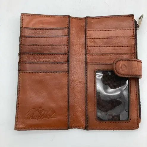 Patricia Nash  Large Vertical Leather Wallet