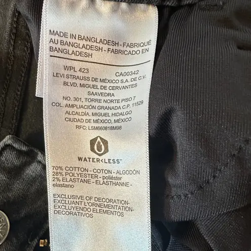 Denizen from Levi's Denizen Levi's Womens Ultra High Rise Super Skinny Jeans Black Wash Size 18 W34