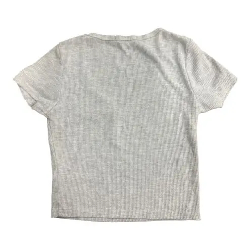 Ambiance Light Gray Short Sleeve Top